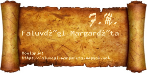 Faluvégi Margaréta névjegykártya